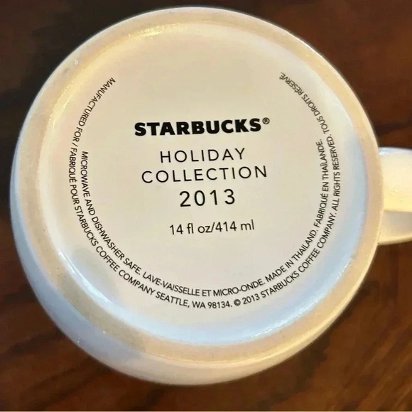 Starbucks 2013 14oz HOLIDAY Collection Mug Displayed only. - Picture 5 of 5